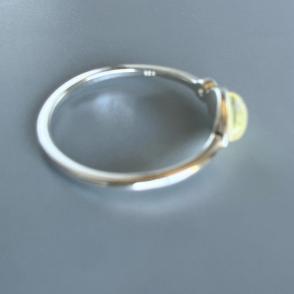 Sterling Silver Opal Teardrop Ring with Sparkling Accent - Picture 8 of 13